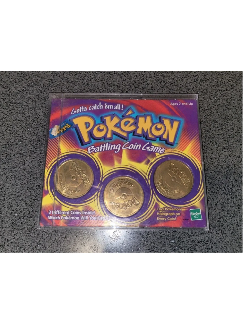 1999 Pokémon Battling Coin Game Set Hasbro Holographic Coins Complete Vintage